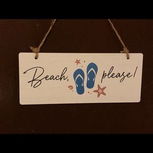 Summertime Door Sign - Beach Please